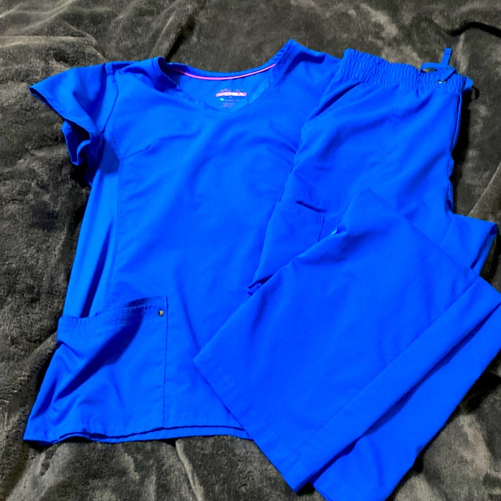 Purple label Royal blue scrub set M/MT